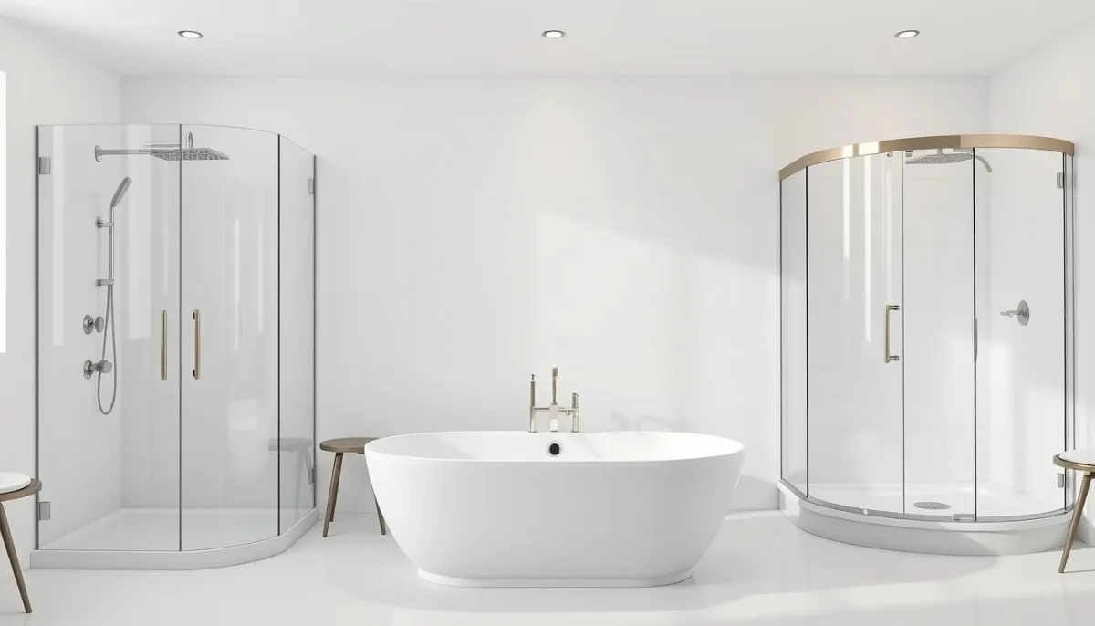 Comparatif visuel entre douche à l'italienne, baignoire et douche classique